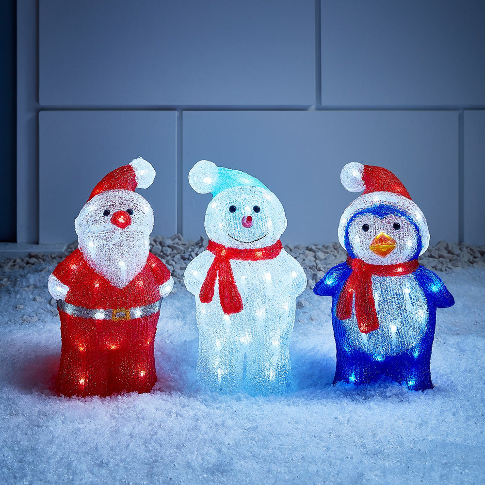 Outdoor Acrylic Penguin Christmas Figure