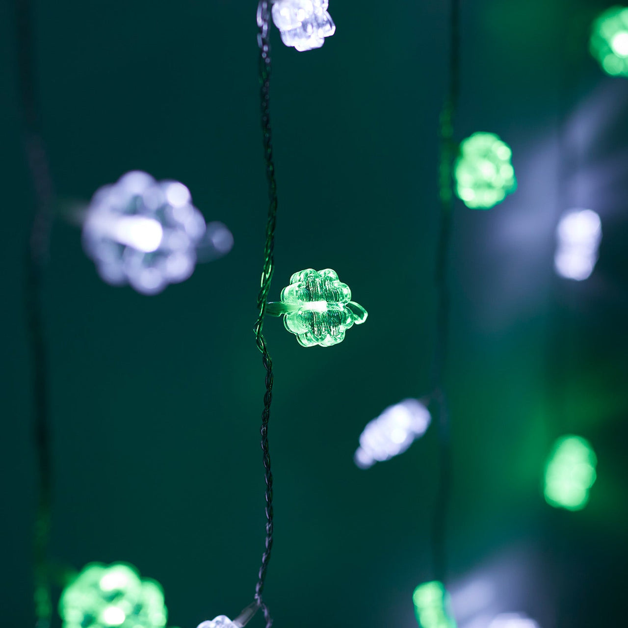 St Patricks Day Shamrock Curtain Light