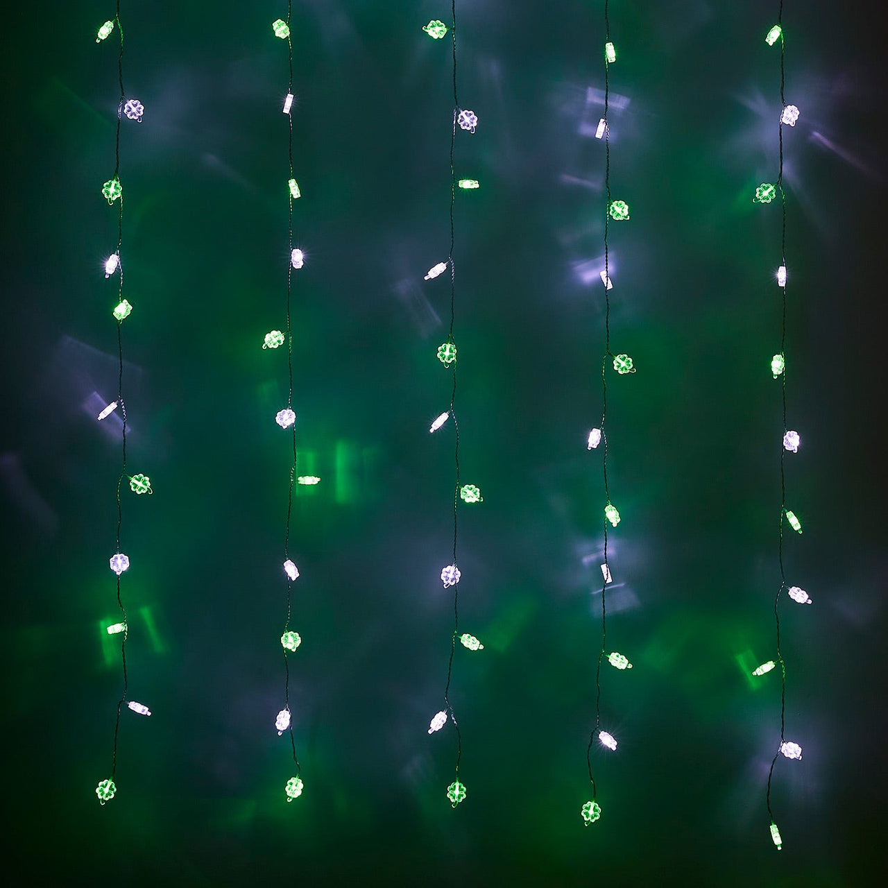 St Patricks Day Shamrock Curtain Light