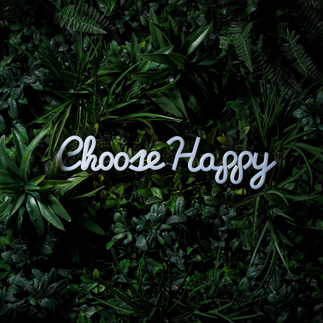 Choose Happy Neon Wall Light
