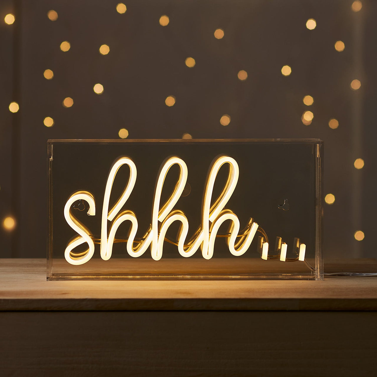 Shhh Neon Wall Light