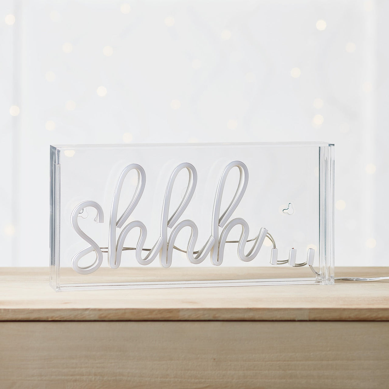 Shhh Neon Wall Light
