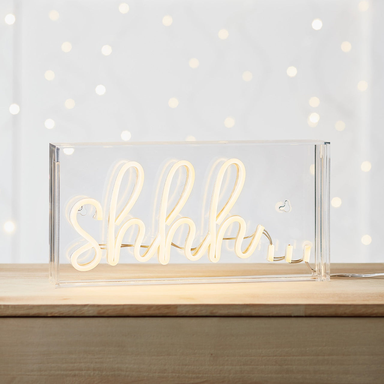 Shhh Neon Wall Light