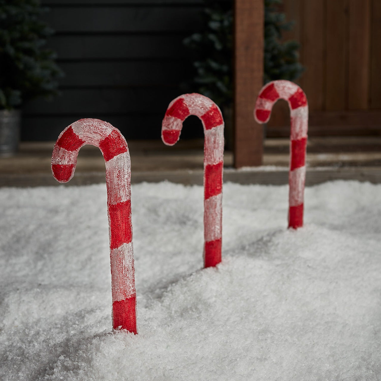 Candy Cane Trio Outdoor Christmas Decoration