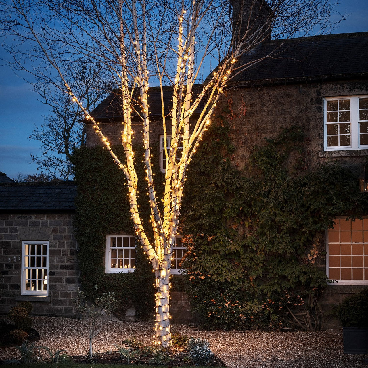Pro Connect 45m 450 Warm White Connectable String Lights Black Cable