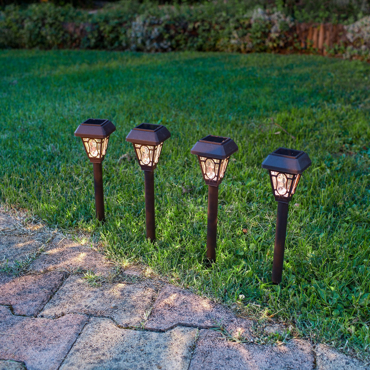 4 Edwardian Solar Stake Lights
