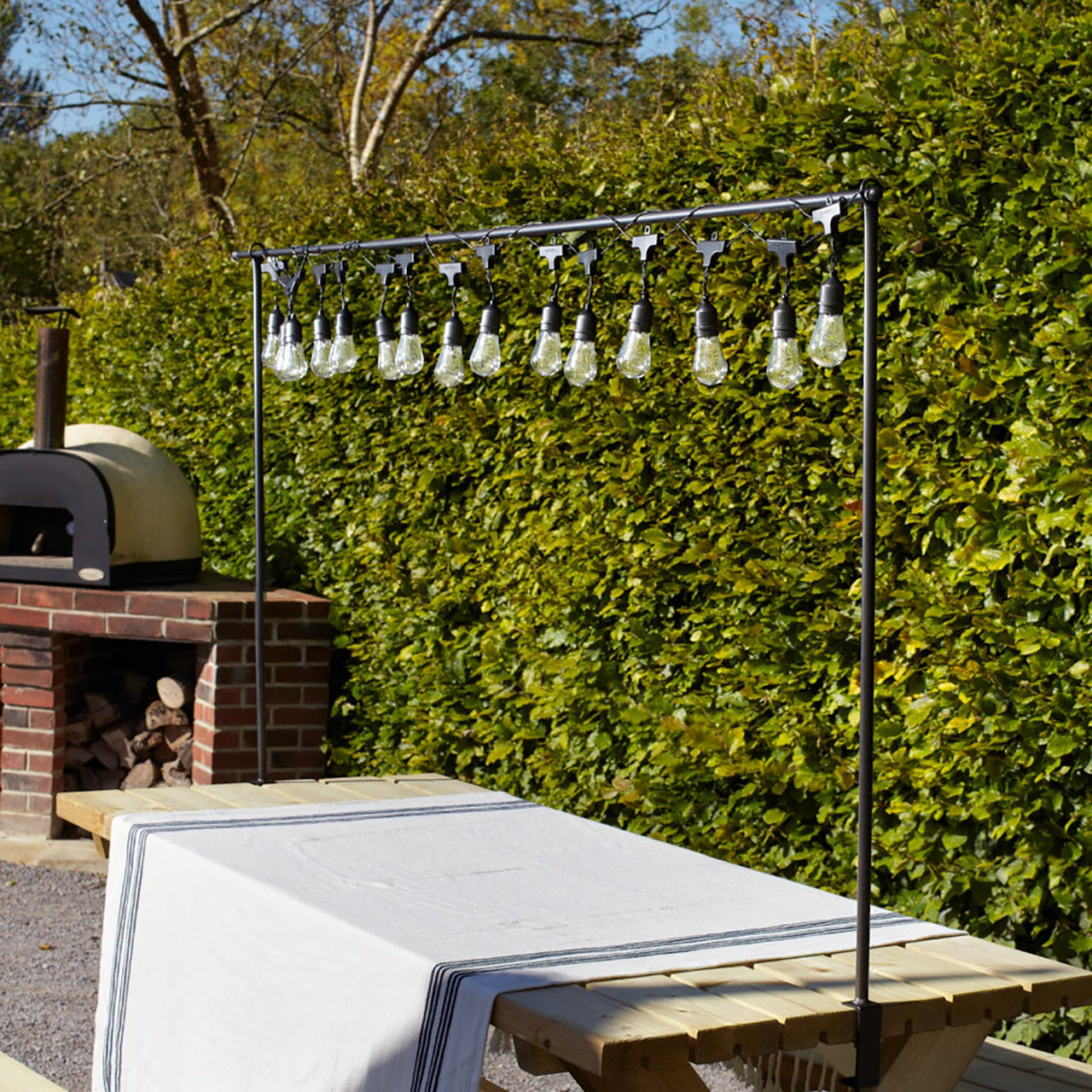15 Drop Bulb Solar Festoon Lights