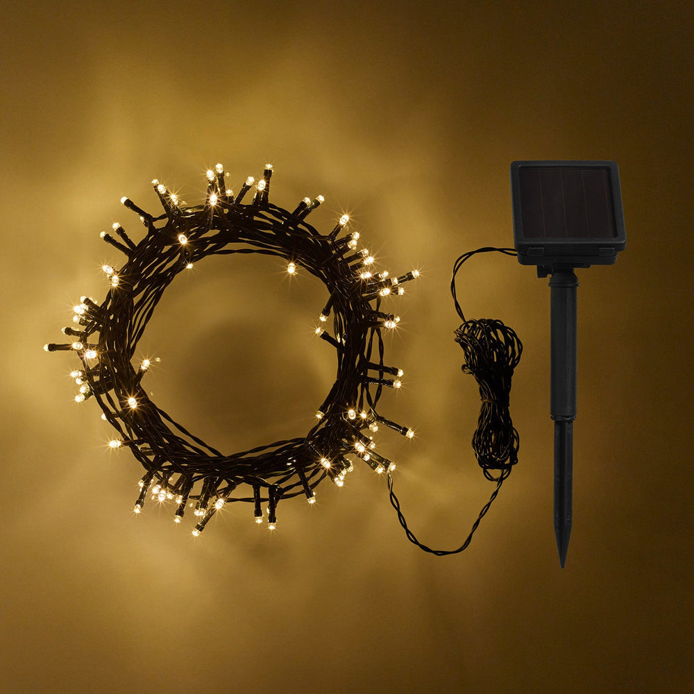 200 Warm White LED Solar Fairy Lights