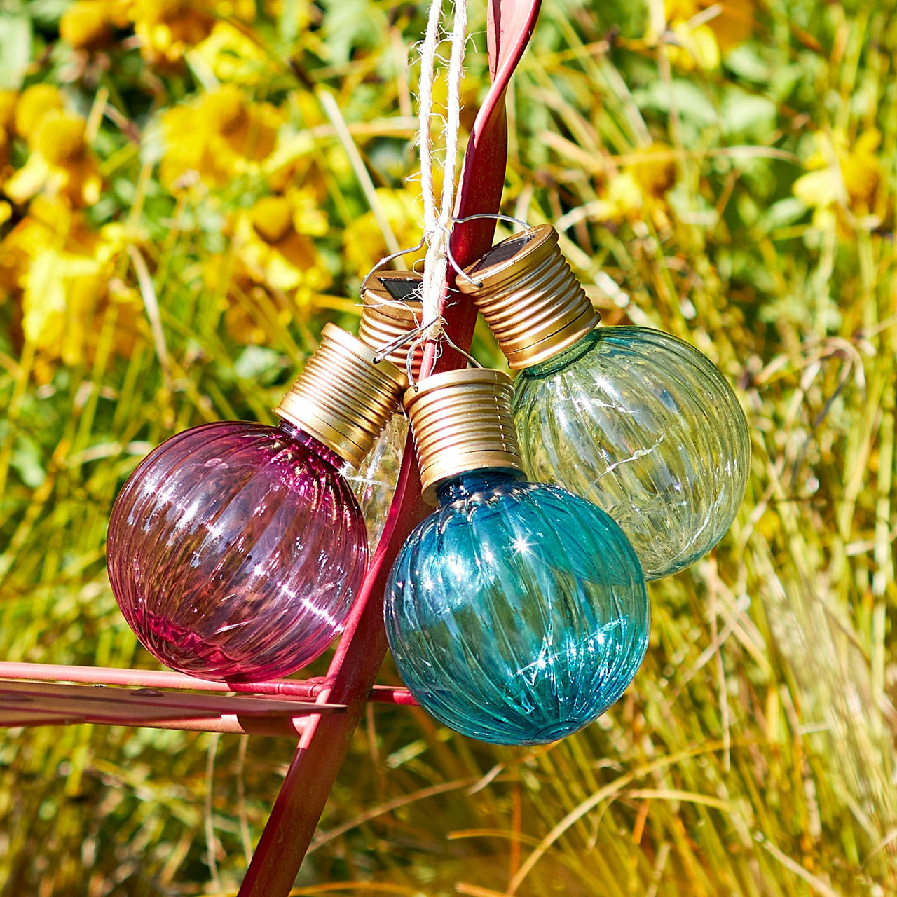 4 Hanging Solar Lights