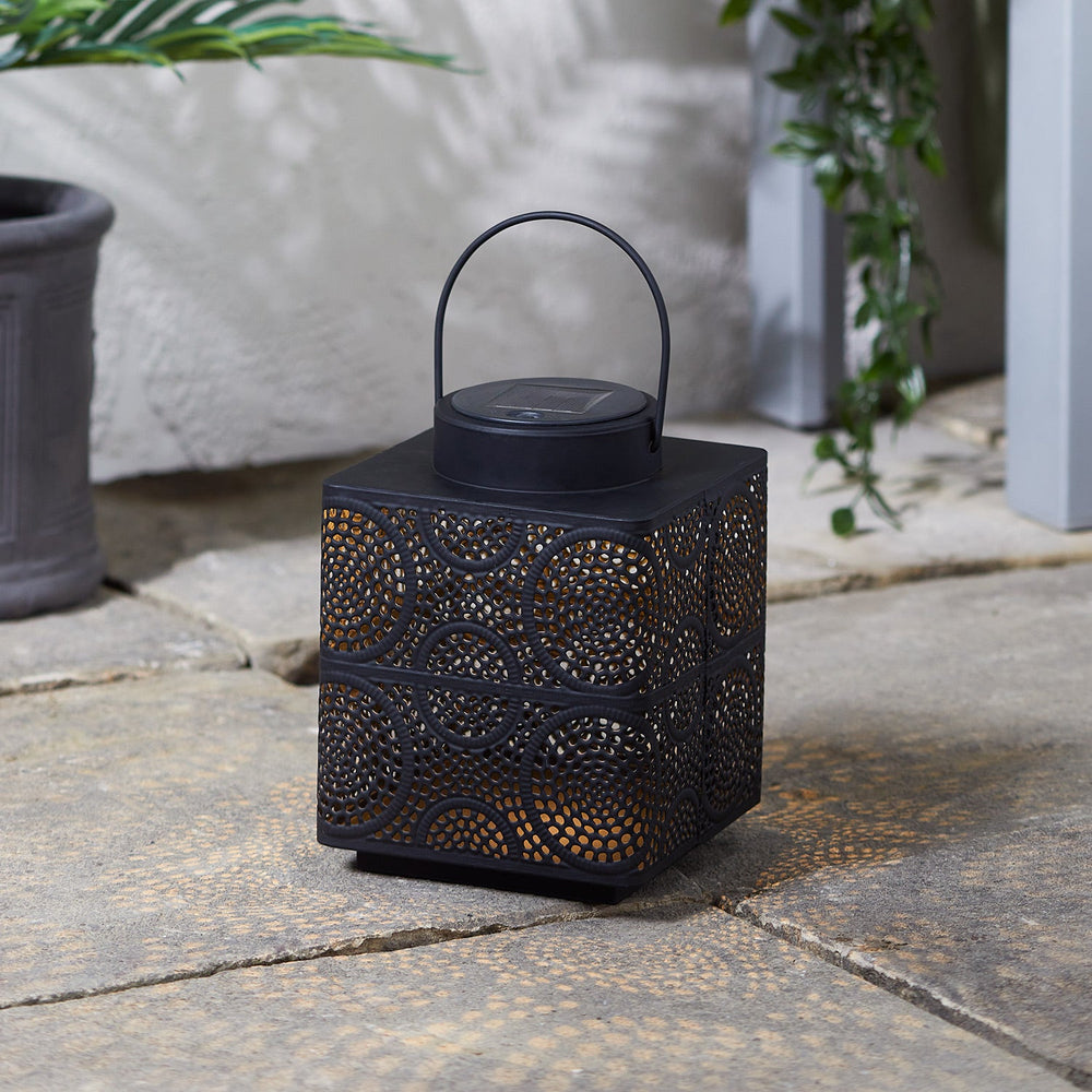 Large Taza Moroccan Solar Lantern