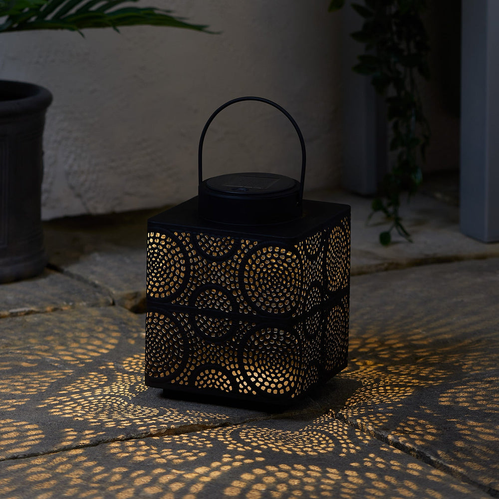 Large Taza Moroccan Solar Lantern