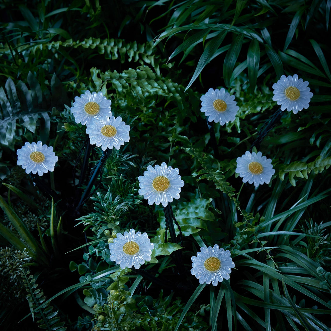 9 Daisy Flower Solar Stake Lights