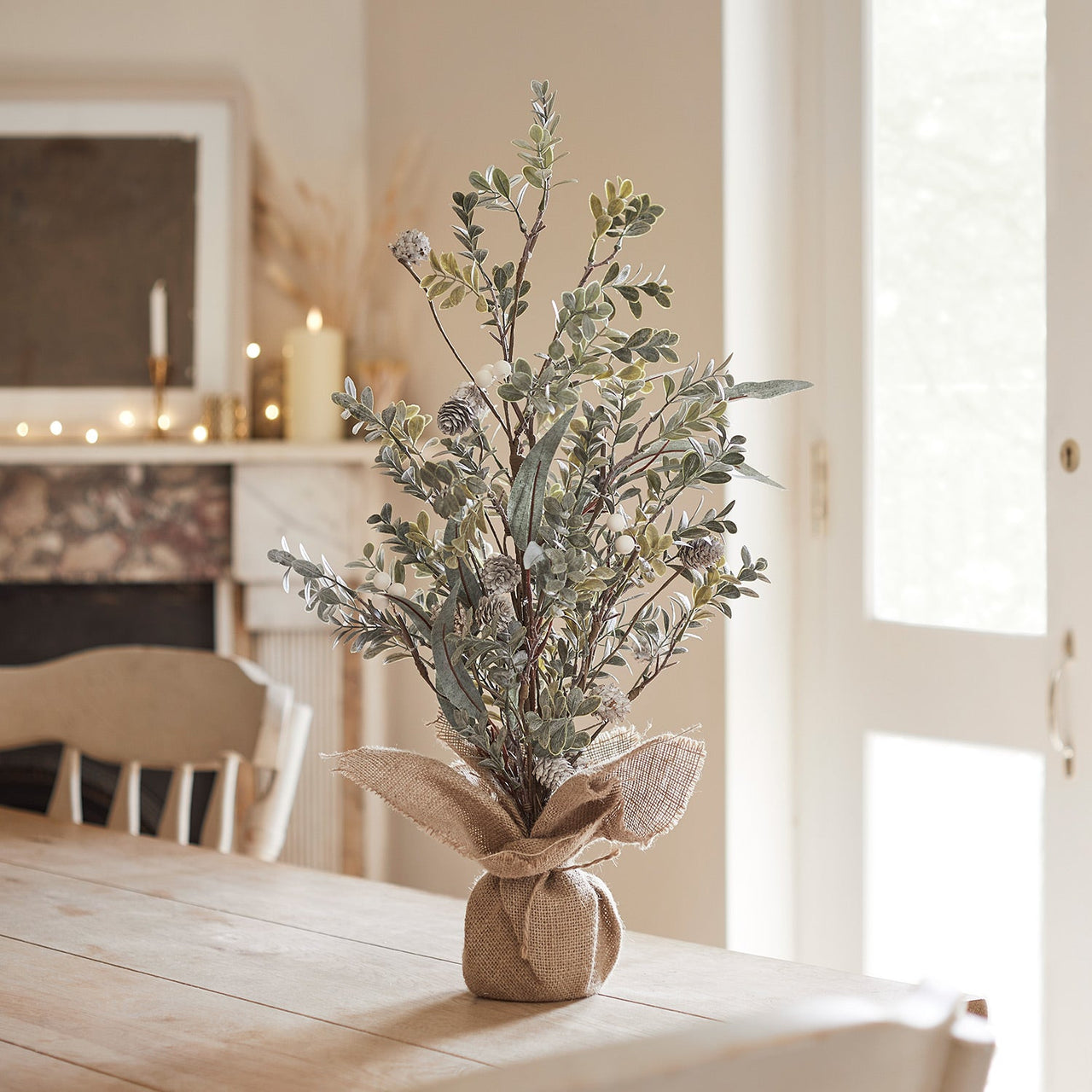 63cm White Berry Mini Christmas Tree