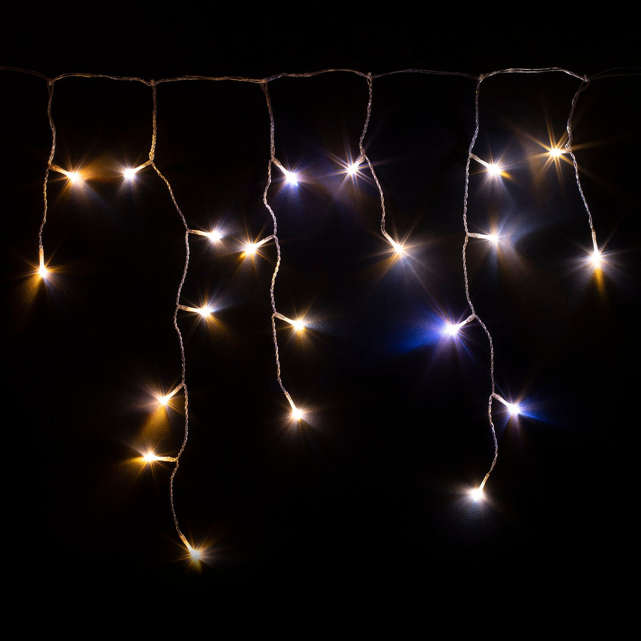 5m 190 LED Twinkly Smart App Controlled Icicle Lights Gold & Silver Edition