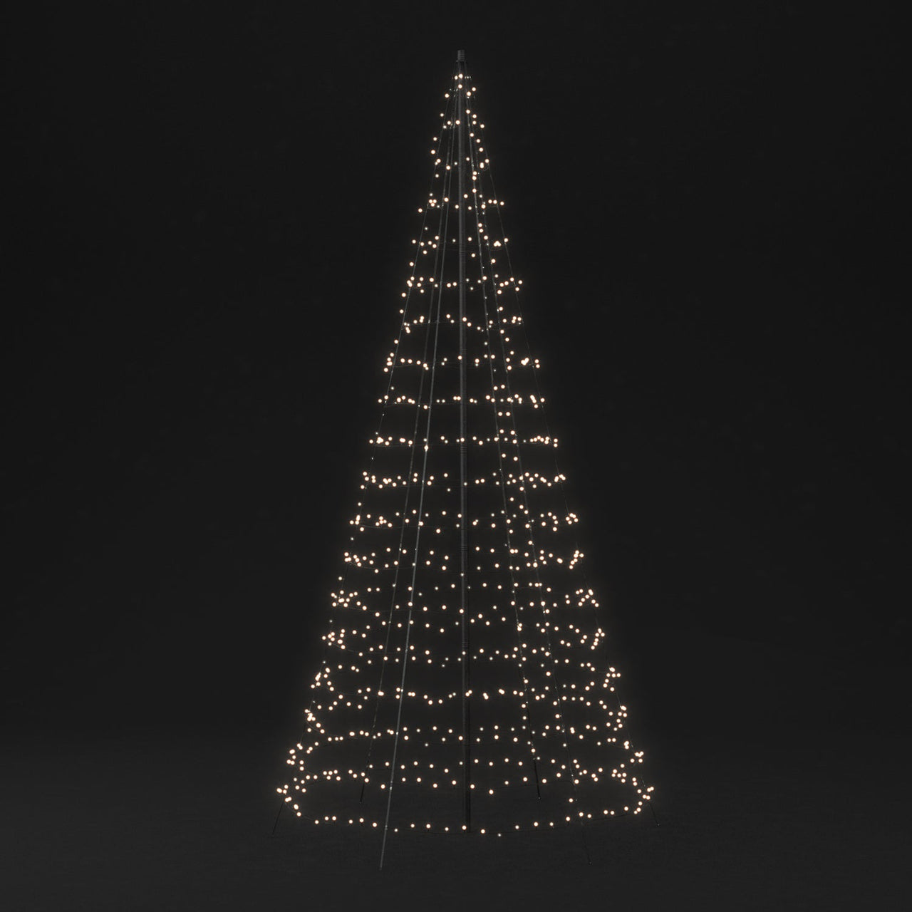 2m 300 LED Twinkly Smart App Controlled Outdoor Christmas Tree Multi Coloured & White Edition