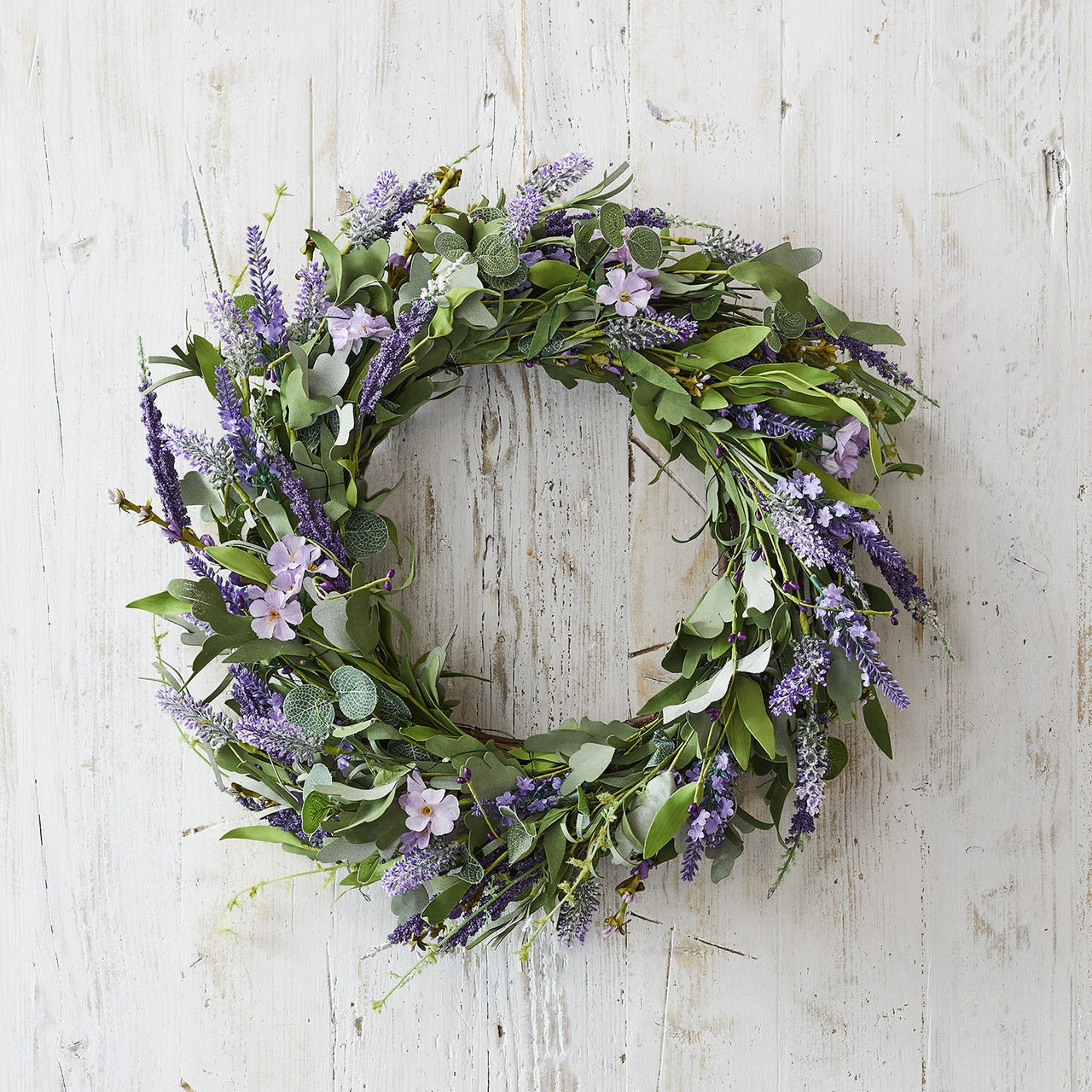 45cm Lavender Wreath Micro Light Bundle