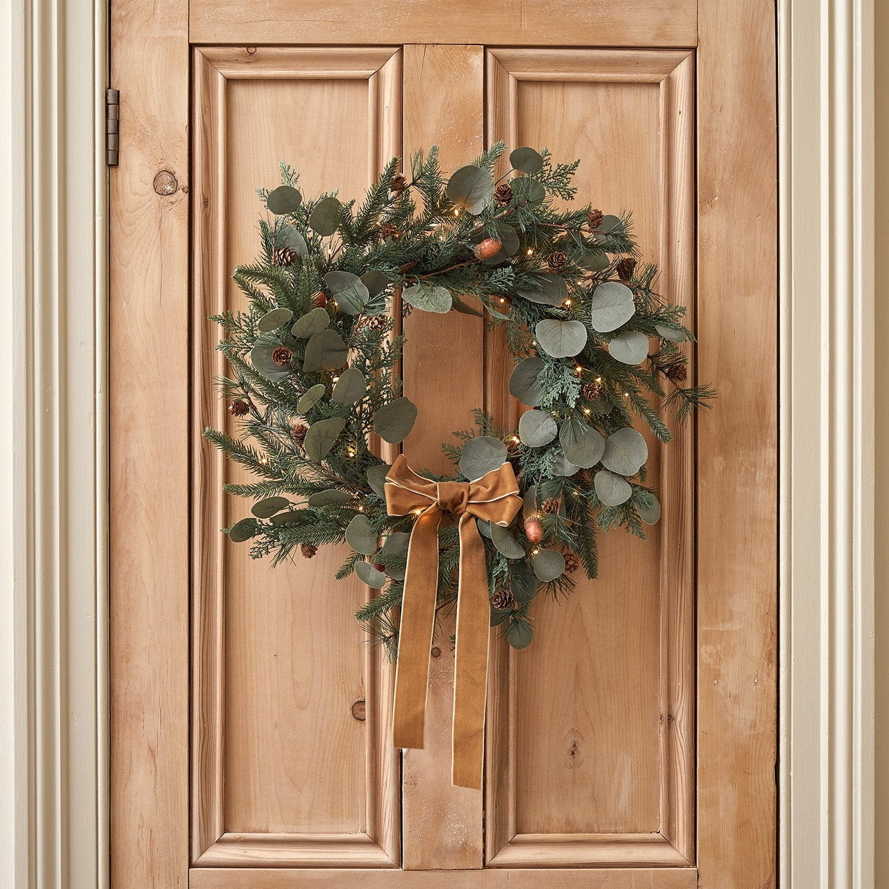 50cm Acorn Christmas Wreath Micro Light Bundle