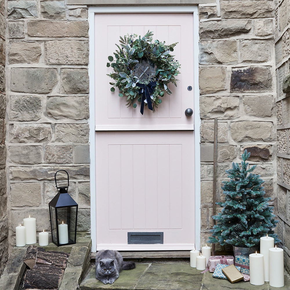 50cm Blue Berry Christmas Wreath