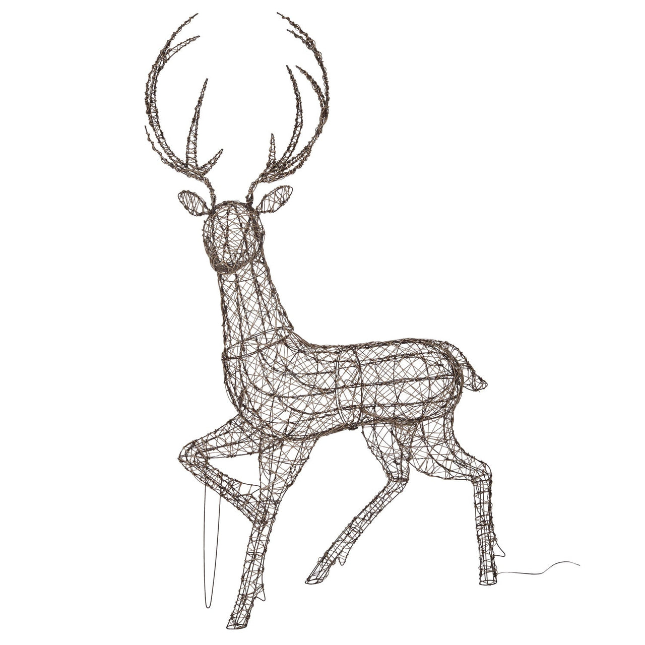 2m Studley Rattan Stag Light Up Reindeer 24v