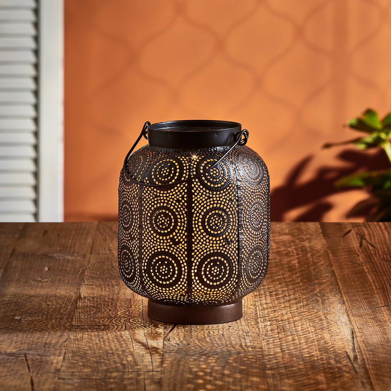 Fes Moroccan Solar Lantern Duo